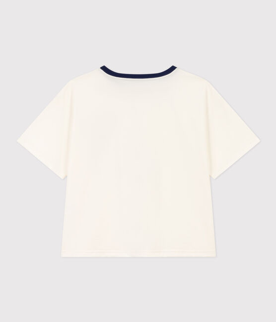 T-shirt LE BOXY in cotone donna bianco MARSHMALLOW