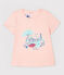 Blusa manica corta con colletto bebè femmina rosa MINOIS