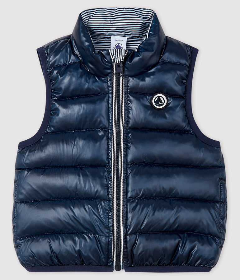 Piumino beb&egrave; reversibile blu SMOKING