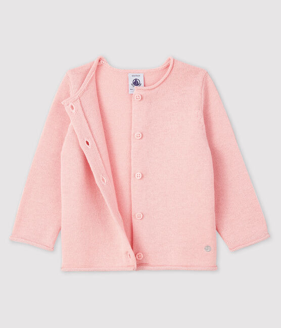 Cardigan a maniche lunghe bebè femmina rosa MINOIS