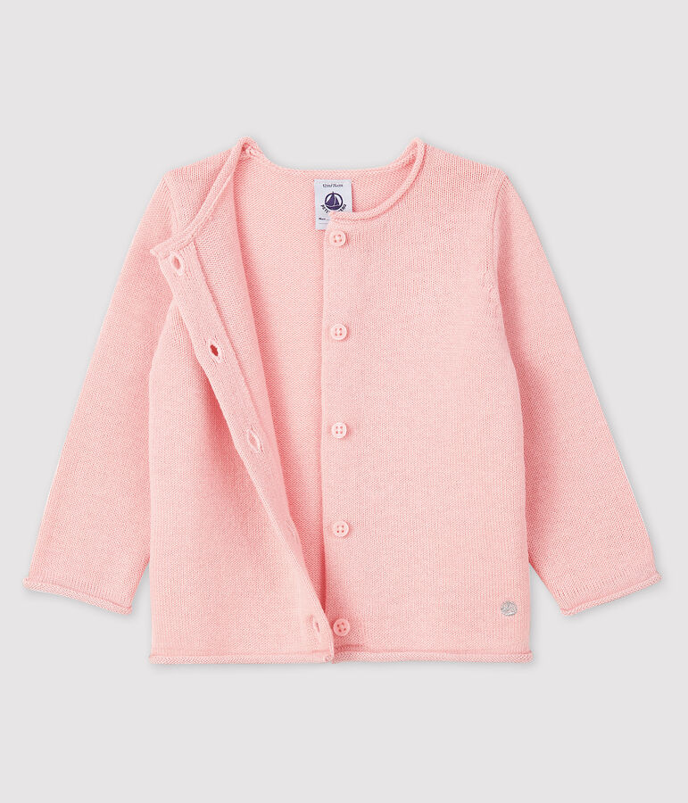 Cardigan a maniche lunghe beb&egrave; femmina rosa