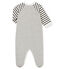 Tutina per bebé maschio bianco MARSHMALLOW/grigio CAPECOD
