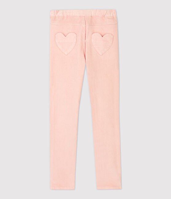 Pantaloni slim in velluto bambina rosa MINOIS