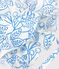 Cappellino in popeline con stampa neonata blu MARSHMALLOW/ PORCELANA