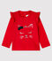 Blusa a manica lunga bebè femmina rosso TERKUIT