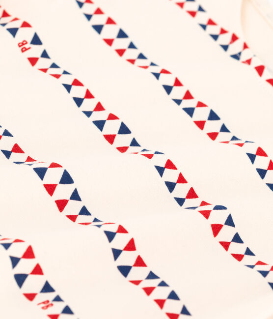 T-shirt a maniche corte in cotone bambina bianco AVALANCHE/ MULTICO