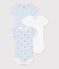 Set di body a maniche corte in cotone con stampa di stelle neonato multicolore