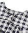 Cardigan per bebé femmina a quadretti Vichy blu SMOKING/beige COQUILLE