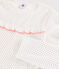 Pigiama a pois bambina a costine bianco MARSHMALLOW/blu MEDIEVAL