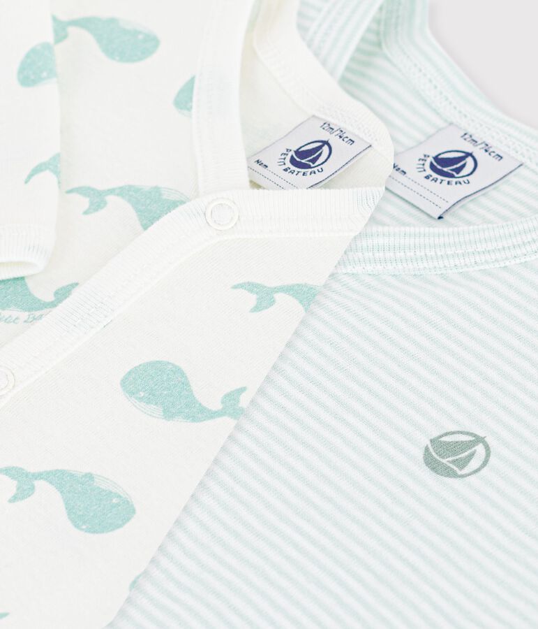 Set di pigiami senza piedini in cotone stampato neonato variante 1