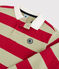 Polo bambino a maniche lunghe a righe in cotone rosso TERKUIT/ JERRYCAN