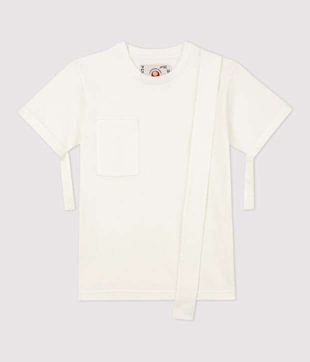 T-shirt Donna/Uomo Christoph Rumpf x Petit Bateau bianco