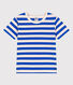 T-shirt a maniche corte in cotone a righe bambino