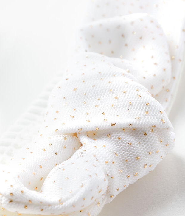 Fascia bambina bianco/rosa