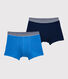 Confezione da 2 boxer ragazzo in cotone ed elastam