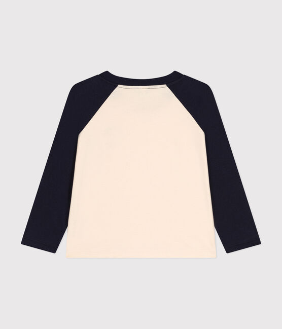 T-shirt a maniche lunghe in jersey sottile bambino bianco AVALANCHE/blu SMOKING