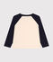 T-shirt a maniche lunghe in jersey sottile bambino bianco AVALANCHE/blu SMOKING