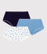 Set di shorty in cotone con mele stampate bambina