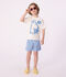Shorts da mare a righe bambino blu/bianco