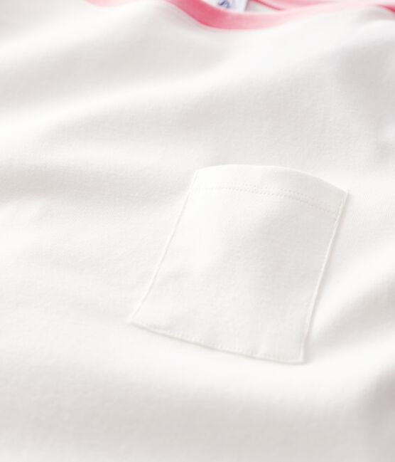 T-shirt cotone Donna bianco MARSHMALLOW/rosa GRETEL