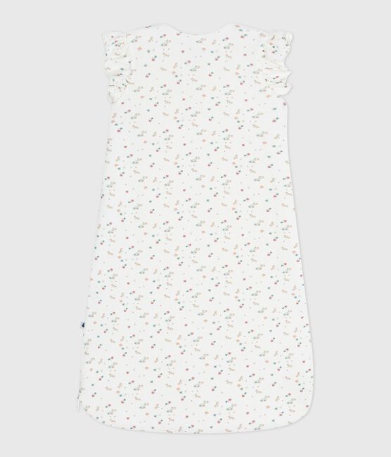 Sacco nanna in ciniglia con stampa a fiori neonato TOG 3 bianco MARSHMALLOW/bianco MULTICO