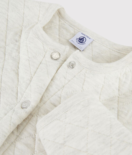 Cardigan in tubique bambina beige MONTELIMAR CHINE