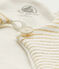 Cardigan rigato per bebé femmina bianco MARSHMALLOW/giallo DORE