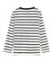 T-shirt maniche lunghe bambino bianco MARSHMALLOW/blu SMOKING