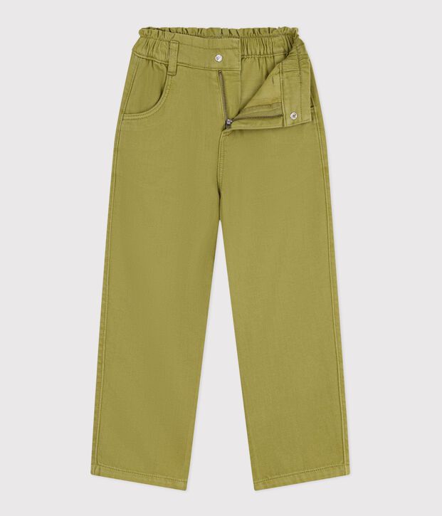 Pantaloni in cotone bambino verde