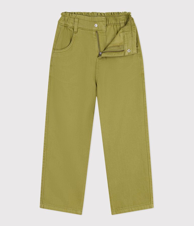 Pantaloni in cotone bambino verde