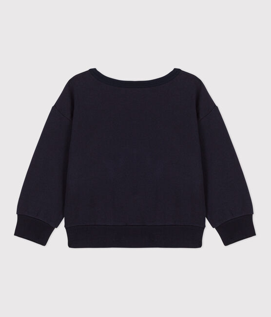 Felpa stampata in molleton bambina / bambino blu SMOKING
