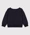 Felpa stampata in molleton bambina / bambino blu SMOKING