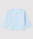 Cardigan bebè in costina 2x2 di cotone biologico
