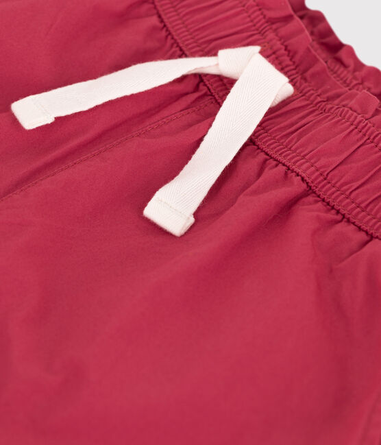 Pantaloni in serge di cotone bambina rosa PAPI