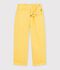 Pantaloni in cotone bambino giallo