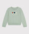 Maglia in tessuto felpato donna verde HERBIER