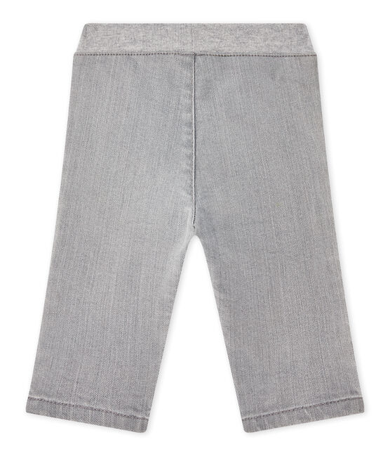 Pantalone bebé bambino denim grigio Gris