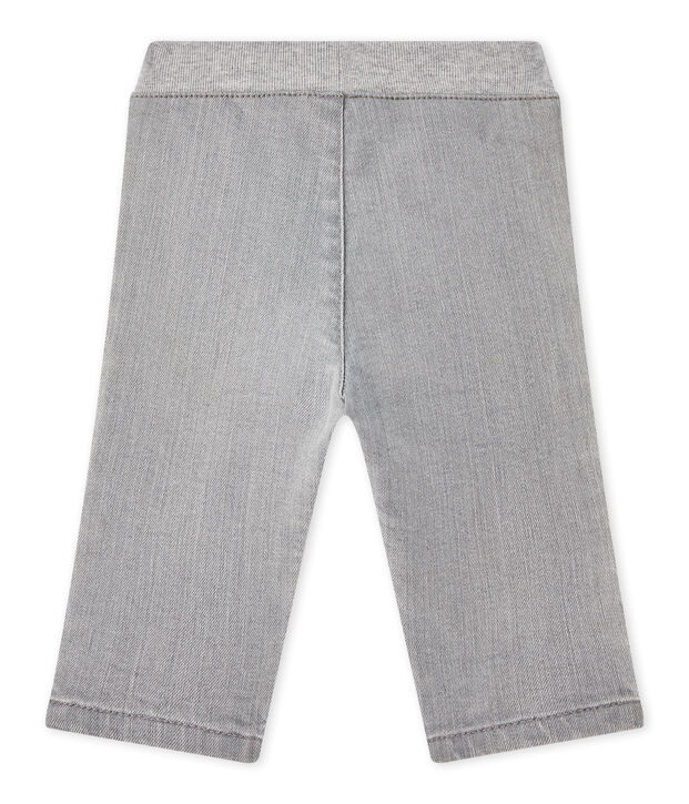 Pantalone beb&eacute; bambino denim grigio Gris