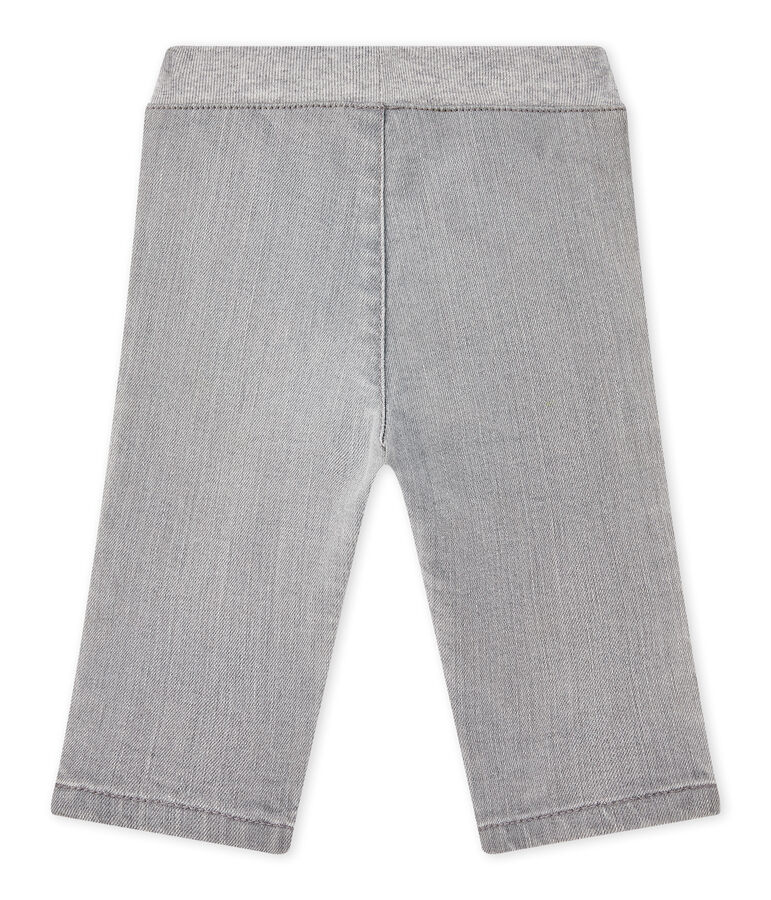 Pantalone beb&eacute; bambino denim grigio Gris
