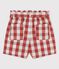 Shorts in popeline a quadretti bambina OMBRIE/ AVALANCHE