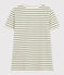 T-shirt LE DROIT girocollo in cotone Donna AVALANCHE/ CROCO