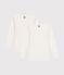 Confezione da 2 t-shirt bambina maniche lunghe in cotone motivo cuore variante 1
