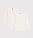 Confezione da 2 t-shirt bambina maniche lunghe in cotone motivo cuore