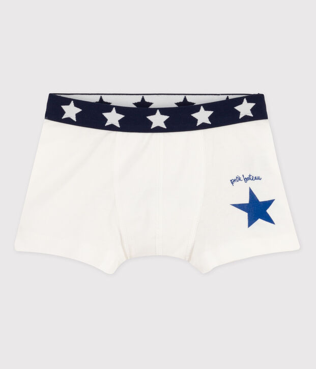 Boxer bambino cotone bianco