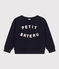 Maglia in tessuto felpato bambino blu SMOKING