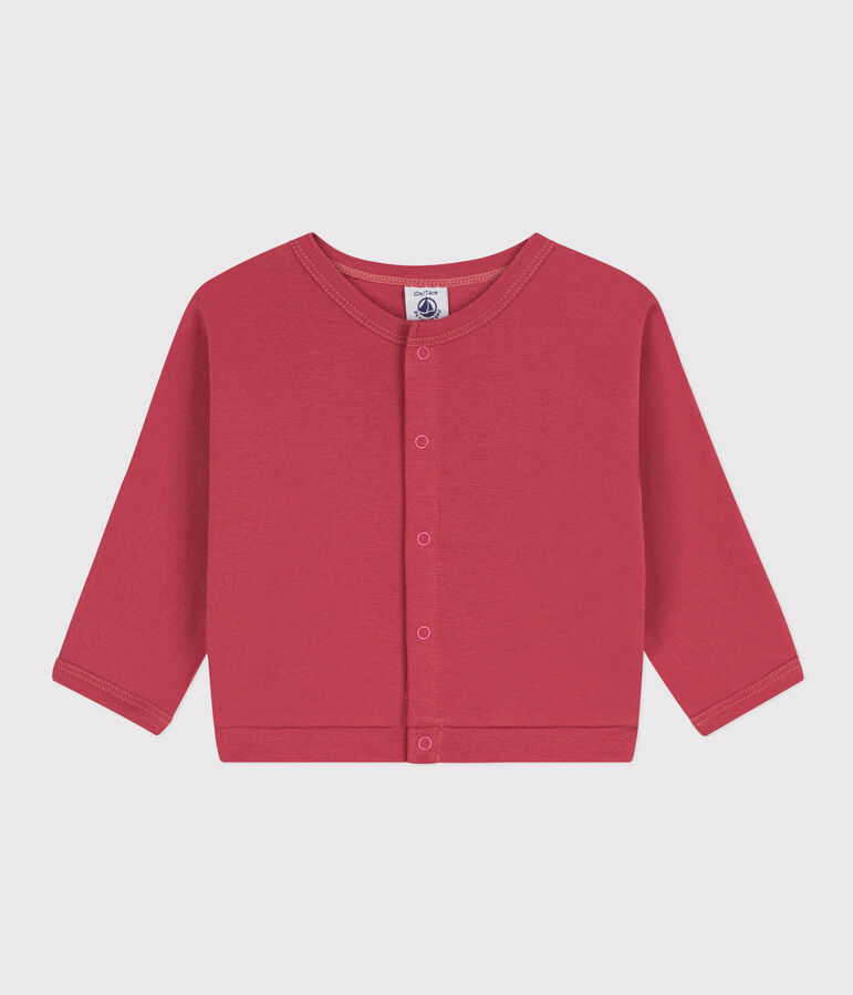 Cardigan neonato in cotone rosa PAPI