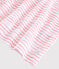 Pigiama snugfit fantasia onde rosa bambina in cotone bianco MARSHMALLOW/rosa GRETEL