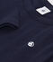 T-shirt a maniche lunghe a costine bambina/bambino blu SMOKING