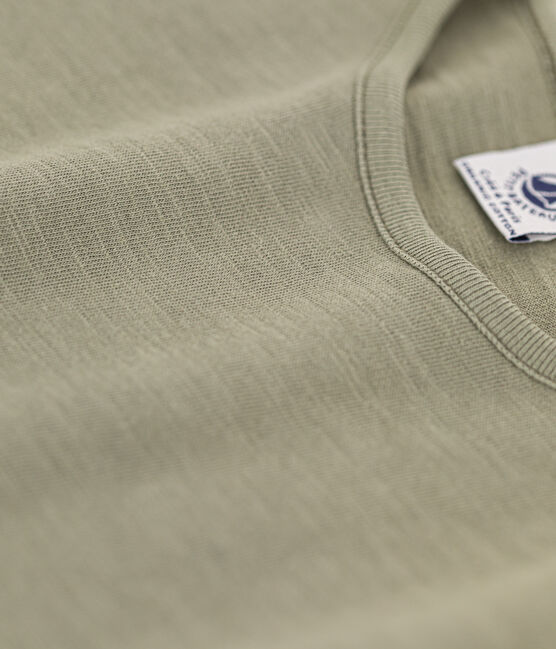 T-shirt a maniche corte in cotone bambina verde MARECAGE