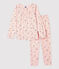 Pigiama bambina snugfit fantasia principesse in cotone rosa FLEUR/bianco MULTICO